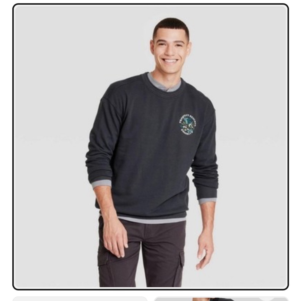 Charcoal Gray Goodfellow Crewneck Sweatshirt